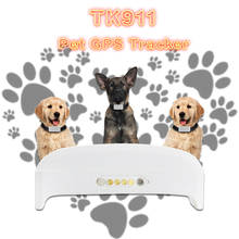 GPS-трекер TKSTAR TK911 для домашних животных, миниатюрный локатор для кошек и собак, водонепроницаемое устройство слежения в реальном времени, Google Map, бесплатное веб-приложение 2024 - купить недорого