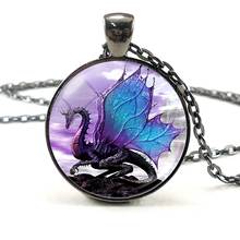 Dragon Necklace Wings Dragon Jewelry Punk Black Necklace Pendant Unisex Fashion Accessories Evil Dragon Necklace for Women Men 2024 - buy cheap