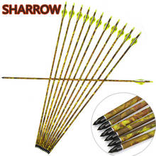 6/12pcs 32" Archery Carbon Arrow SP 600 Hunting Carbon Arrows Replaceable Broadhead For Bow Outdoor Hunting Shooting Accessories 2024 - buy cheap