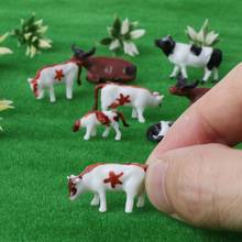 New 10pcs 1:87 Diy HO Scale Colorful Cow Model Train Layout Model Building Toys Dropship 2024 - buy cheap