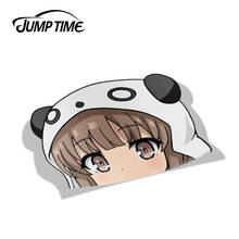 Jump Time 13cm x 9.6cm Girly Air Force Gripen PEEK BIG HEAD Anime Decal Vinyl Sticker Car Truck Window Waifu Stickers Car Covers 2024 - buy cheap