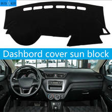 Dashboard Cover Sun Shade Non-slip Dash Mat Pad Carpet Car Stickers Accessories For Kia K2 Rio 3 2012 2013 2014 2015 2016 2017 2024 - buy cheap