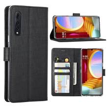 Caso de telefone para lg veludo casos de luxo couro do plutônio carteira flip cover macio tpu volta cobre acessórios do telefone móvel 2020 2024 - compre barato