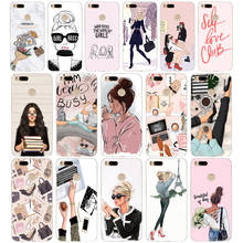 35AA Girl Boss Pink Women Cartoon gift Soft Silicone Tpu Cover phone Case for Xiaomi Redmi  Mi A1 A2 8 lite 2024 - buy cheap
