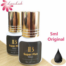 Pegamento para extensiones de pestañas IB Ibeauty Super Plus, 5ml, negro, Original, tapa dorada, 2 botellas/lote, envío gratis 2024 - compra barato