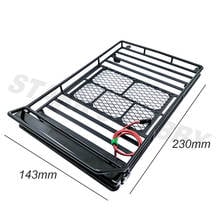 RC Metal Luggage Rack With LED Light Bar for 1/10 RC Crawler Axial SCX10 Traxxas TRX4 D90 D110 Tamiya Upgrade Parts 2024 - buy cheap