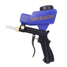 Mini portátil handheld pistola de pulverizador pneumático sandblaster arma dispositivo jateamento diy interface entrada com filtro evitar bloqueio 2024 - compre barato