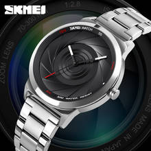2020 Men Watches Top Brand Luxury Creative Business Casual Quartz Watch SKMEI Stainless Steel Waterproof Male Clock Relogio 2024 - buy cheap