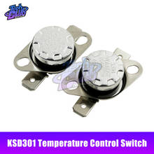 KSD301-Interruptor de temperatura abierto, 250V, 10A, Normal, Control térmico, 30C, 40-130 grados centígrados 2024 - compra barato