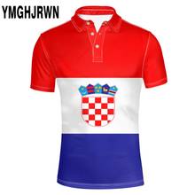 CROATIA youth student diy free custom name number Polo shirt nation flag croatian country hrvatska print photo logo clothing 2024 - buy cheap