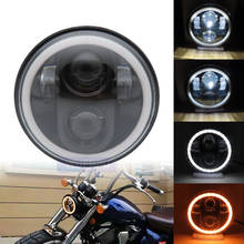 Faros LED de 5,75 "para motocicleta, anillo halo de 5-3/4", 6000K, locomotora, modificado, para Harley Davidson Advance 2024 - compra barato
