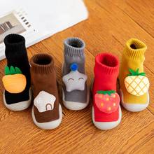 1Pair Autumn Winter Thickened Toddler Floor Shoes Children Baby High Tube Socks Fruit Pattern Design Non-slip Socks for Baby 2024 - buy cheap