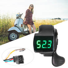 E-Bike Thumb Throttle LCD Digital Battery Voltage Display Switch Electric Vehicle Display Switch Handle Finger Thumb Throttle 2024 - buy cheap