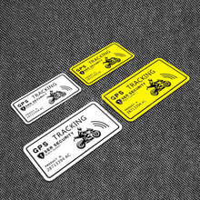 CDCOTN 2PCS/set Car Stickers Warning GPS Anti-theft Waterproof Reflective Vinyl Sticker For Car,Motorcycle ,Bike Decal 2024 - buy cheap