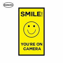 HotMeiNi 13cm x 7.1cm For Smile Youre On Camera Fine Decal Vinyl Car Sticker Car Graphic Decal Waterproof Suitable For VAN RV 2024 - buy cheap