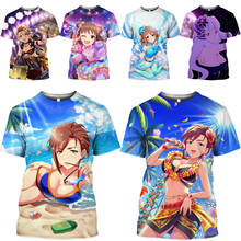 HOXIXIB-Camiseta de Anime para hombre y mujer, camisa con estampado 3D de cantante de estrella, Hentai, cuello redondo, Bikini Sexy para vacaciones, Top de playa de arena 2024 - compra barato