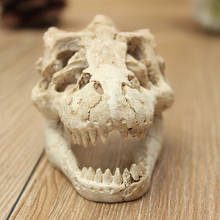 Crocodile Skull Fish Tank Cave Reptile Decoration Aquarium Ornament Halloween 2024 - buy cheap