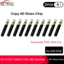 KEYECU 10PCS/LOT Copy 4D Glass Chip Replaceable TPX2 LKP02 Chip Car Key Chip Can Support KYDZ TANGO VVDI JMA Machine（Reusable） 2024 - buy cheap