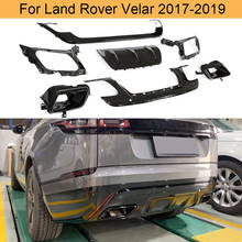 Alerón trasero para coche Land Rover Velar 2017 2018 2019, difusor trasero con tubo de escape, PP plateado/negro 2024 - compra barato