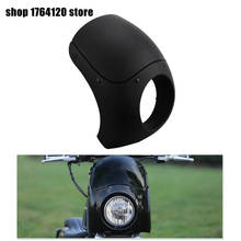 Motorcycle 5.75" Headlight Fairing Windshield Mtte Black Fork Tubes For Harley Sportster XL 883 1200 Dyna FXD FXR Street Glide 2024 - buy cheap