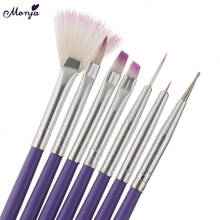 Nail Art Brush Pen Dotting Painting Drawing Fan Line Builder Design Polish Gel UV Tips Decoration Manicure Tools Nail Art Tools 2024 - buy cheap