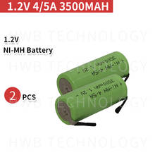 2 PCS/lot KX Original New 1.2V 4/5A 3500mAh Ni-Mh 4/5 A Ni Mh Rechargeable Battery With Pins Free Shipping 2024 - buy cheap