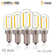 GANRILAND E12 E14 Led Cob Filament Refrigerator Bulb T22 DC12V 24V LED Lamp Vintage Decoration Lighting Bulbs for Room 2024 - buy cheap