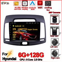 360 Camera 9'' Android 11 Car Stereo Multimedia Player For Hyundai Elantra HD 2006-2011 Car Radio Navitei GPS Navigation BT WiFi 2024 - buy cheap