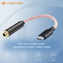 CABLETIME Hifi Upgrade Cable Copper USB-C Type C to 3.5mm Headphone Amplifier Audio Adapter DAC for Huawei P20 OnePlus C301 2024 - buy cheap