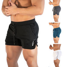 Calça solta masculina de secagem rápida, calção de ginástica para homens, corrida, academia, fitness, verão, casual, praia, marca de moletom, 2020 2024 - compre barato