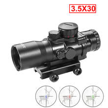 3.5x30 Tactical Red/Green/Blue Dot Sight Riflescope Optic Hunting Scopes With 20mm Rail Mount For Airsoft Air Rifle 2024 - buy cheap