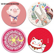 Mouse Pad Kawaii Round Celestial Soft Mat For Game Computer Cap Desk Mat Pads Non-Slip Rubbe PC Waterproof Office MousePad 22cm 2024 - buy cheap