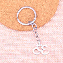 20pcs yoga om Keychain 23*21mm Pendants Car Key Chain Ring Holder Keyring Souvenir Jewelry Gift 2024 - buy cheap