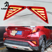 Car LED Tail Lights For Toyota C-HR CHR 2016 2017 2018 2019  Rear Bumper Light Reflector Taillights Fog Lamp Auto Brake Light 2024 - buy cheap