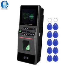 RFID Access Control Keypad TCP/IP USB Biometric Fingerprint Reader Controller System Software Support Time Attendance + 10 Keys 2024 - buy cheap
