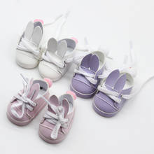6.5*3cm Doll Shoes Fits 16 Inch and 40cm Salon Dolls Accessories  Rabbit Ear Shoes Toys 2024 - buy cheap