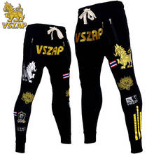 VSZAP Embroidery Men's Fighting Pants MUAY THAI Fitness Pants MMA Sports Fight Jogging Training Pants 2024 - buy cheap