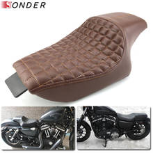 For Harley Sportster XL 883 iron X48 XL883 Sportster 1200 Forty-eight 2004-2016 Leather Two Up Driver Front Rear Passenger Seat 2024 - buy cheap