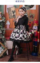 sweet lolita dress cute printing retro lace victorian dress kawaii girl gothic lolita jsk tea party palace vestido lolita loli 2024 - buy cheap