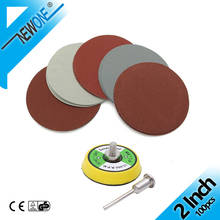100pcs 2 inch 50mm Mix Sanding Sandpaper in Abrasive tool with 3mm Shank sanding Back-up Pad 2024 - buy cheap