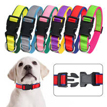 Nylon Embroidered Dog Collars Personalized Customized Pet Collar  Puppy ID Name Collar for Small Medium Large Dogs Adjustable 2024 - buy cheap