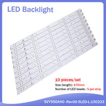 1Set=20Pieces For 55 inch TV KD-55X8000C Led backlight strip SVY550AH0 SVY550AH0-Rev00-5LED-L-150223 5 Lamps 2024 - buy cheap