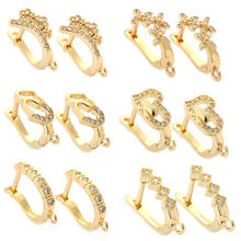 Pendientes de aro con zirconia cúbica para mujer, aretes colgantes de cobre, zirconia, circonita, zirconita, zirconita, estilo coreano, nueva moda 2024 - compra barato