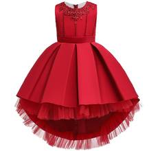 Детское платье с вышивкой, на возраст 2-12 лет 2024 - купить недорого