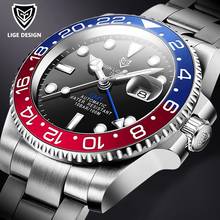 Relogio Masculino LIGE 2021Men Mechanical Watch Automatic Tourbillon Luxury Clock Business Watch Men Stainless Steel Wristwatch 2022 - buy cheap
