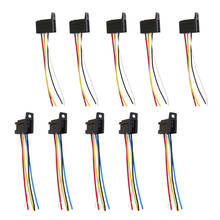Car 12V 12 Volt DC 20A/30A AMP Relay Harness Socket Cable 5 Wire/4 Wire DIY (Do not Include relay,Only Relay Socket) 2024 - buy cheap
