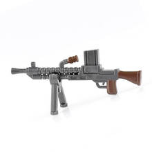 10 Pçs/lote WW2 Máquina de Armas de Armas Rifle Militar Submetralhadora X001 MOC Parte de Blocos de Construção Tijolos Brinquedos para Crianças 2024 - compre barato