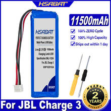 Top Brand HSABAT 11500mAh Battery for JBL Charge 3 / for JBL Charge 3 2016 Batteries .check the place of 2 red wires 2024 - buy cheap