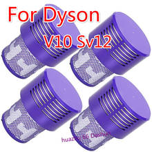 Filtro lavável para dyson v10 sv12 cyclone animal absoluto total limpo aspirador de pó 2024 - compre barato