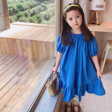 2021 New Summer Little Girls Princess Dress Children Cotton Casual Clothing Baby Toddler Dresses Spring Loose 2024 - buy cheap